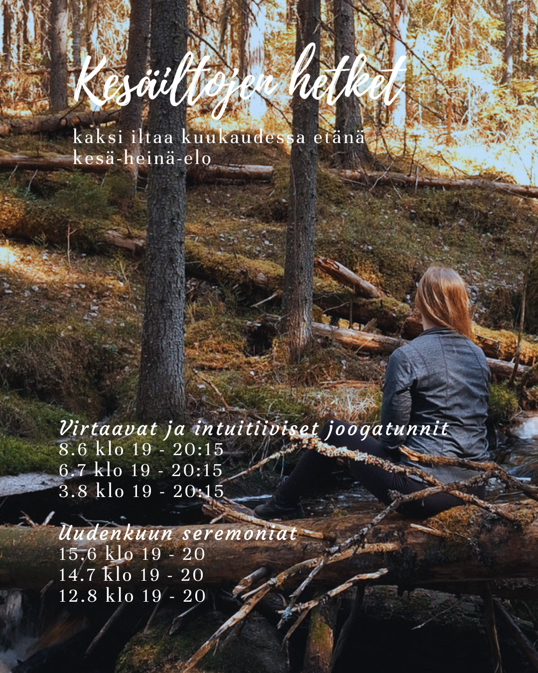 Kesäiltojen hetket - jooga & uudenkuun seremonia